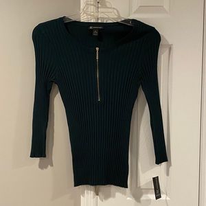 I.N.C. Long Sleeve Scoop Neck Henley Top